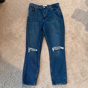 Abercrombie & Fitch Curve Love Skinny High Rise Distressed Jean Size 29